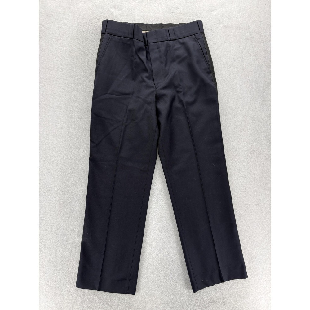 Fechheimer Dress Uniform Pants Mens 35x31 Blue Wool Side Stripe Police USA NWT